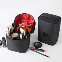 Sac à main en nylon de grande capacité, cylindre de toilette portable de voyage, sac de rangement d'huile essentielle, trousse de maquillage pour femme style INS