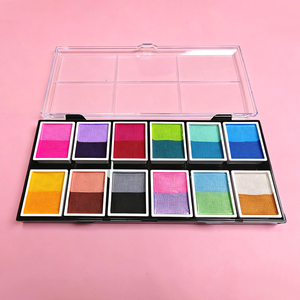Ensemble de <span class=keywords><strong>maquillage</strong></span> professionnel pour <span class=keywords><strong>Halloween</strong></span> à base de plantes naturelles non toxiques à 12 couleurs, best-seller, pour enfants et adolescents, utilisation en vacances - Product Image 5