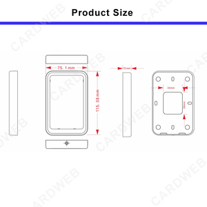 ระบบควบคุมการเข้าออกประตูด้วย WiFi พร้อมเครื่องอ่านบัตร Cardweb Cloud Data TCP/RS485 NFC RFID รองรับบัตร EV1 EV2 13.56MHZ IC CPU และเครื่องอ่าน QR Code - Product Image 6