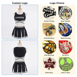 High Quality OME Custom Logo Girls Cheerleading Uniform Sets 100% Polyester In-Stock Sports Wear <b>Costumes</b> - Product Image 6