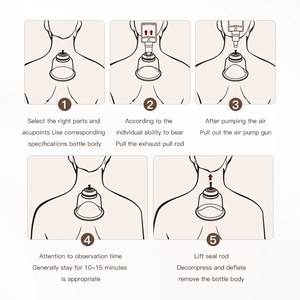 24 Vento use Curv Vakuum-und Schröpfen-Therapie Hijama-Schröpfen-<span class=keywords><strong>Kit</strong></span> Manuelles Einwegbecher-<span class=keywords><strong>Kit</strong></span> für die Körper anwendung - Product Image 6