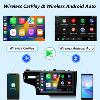 LELV Linux pour Honda Fit 3 Jazz 9 pouces 2014-2020 Sportback Tableau de bord IPS Lecteur multimédia autoradio sans fil Carplay Android Auto