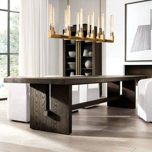 Lámpara de Techo Rectangular de Cobre de Diseño Moderno y Lujoso Americano para Comedor, Sala de Estar o Restaurante, Lámparas Colgantes de Latón y Cobre - Product Image 5