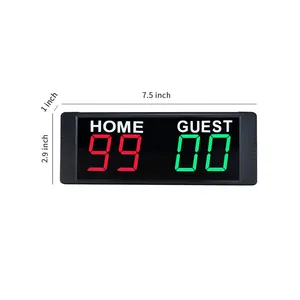 Ganxin Digitaal Elektronisch Magnetisch Draadloos Basketbalspel Scorebord Ingebouwd Oplaadbare Batterij Led Mini Scorebord