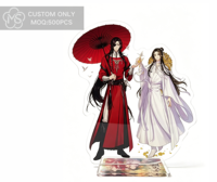 Support d'affichage personnalisé en acrylique pour figurines animées avec impression sérigraphique motif dessin animé pour la décoration intérieure