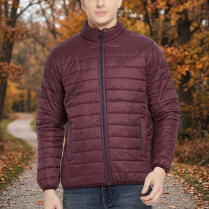 Veste d'hiver matelassée pour homme, coupe-vent épaisse et respirante en nylon, col montant décontracté, avec capuche, pour l'extérieur, écologique, vente en gros OEM - Product Image 6