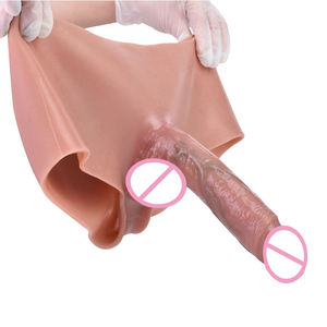 BEIXIU Dildo a Doppia Testa con Cinturino, in Silicone, per Eiaculazione, Plug Vaginale, Cavo, per Masturbazione, Indossabile, Manicotto per Ingrandimento del Pene, Impermeabile - Product Image 1