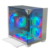 Gabinete para PC MicroATX con Panel Lateral de Vidrio Templado para Juegos, Precio al por Mayor, OEM, Pcooling