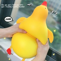 Jouet anti-stress géant en forme de canard en mousse, jouet à étirer en forme de grande oie blanche, jouets sensoriels moelleux et amusants pour soulager le stress des enfants et des adultes