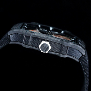 High-end men's mechanical <b>watch</b>, black carbon fiber tourbillon automatic mechanical <b>watch</b> 27-05 - Product Image 3