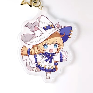Acrylic Color Board Plastic Key Chains Charms Custom Design Shoe Charms Acrylic Dog Tags 3d Anime Keychains Key Ring