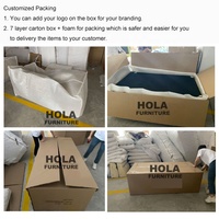 Set Sofa Chesterfield Dua Dudukan Warna Hijau Rumput Bahan Beludru dengan Rangka Kayu Solid dan Kaki Lipat, Cocok untuk Gym, Vila, Kamar Tidur, Sekolah, Ruang Tamu