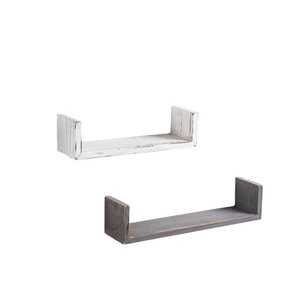 Woodbuddy Solid Wood <b>Wall</b> Shelf Rectangle <b>Floating</b> <b>Shelves</b> For Living Room Indoor Plant Book Display - Product Image 4