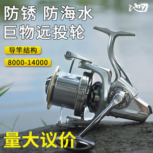 Carrete de Pesca Giratorio de Aleación de Aluminio con Arrastre de 20 kg para Pesca en Playa y Océano - Product Image 3