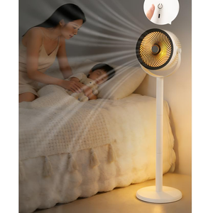 Ventilateur sur pied populaire, mobile, pour extérieur et intérieur, 16-18 pouces, ventilateur tour électrique avec télécommande, lumière LED, chauffage et humidificateur - Product Image 4