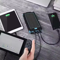 Harga grosir Powerbank surya portabel 2025 dengan 2 USB tipe-c & Micro USB tahan air 10000mah tersedia