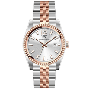 <span class=keywords><strong>Montre</strong></span> de gentleman bicolore personnalisée avec logo de marque propre, mouvement japonais ou <span class=keywords><strong>suisse</strong></span> 316L SS argent et <span class=keywords><strong>or</strong></span> U3046 - Product Image 3
