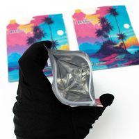 Sac en Mylar Noir de 3,5 g, Imprimé Personnalisé, Petit, Étanche, pour Bonbons et Biscuits, avec Fermeture Ziplock, en Feuille d'Aluminium Stratifiée, Anti-Odeur et Surface Anti-UV
