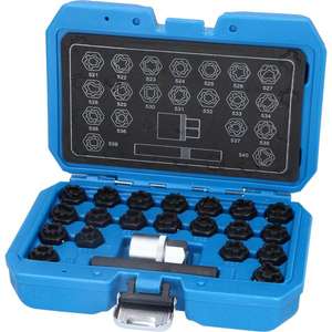 BRILLIANT TOOLS - BT691390 Jeu de clés de verrouillage de roue pour VW (22 pcs.) -EAN 4042146849156 FREINS ET ROUES - Product Image 3