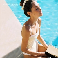 Nouveau produit maillot de bain une pièce de couleur unie, Bikini d'été pour femmes