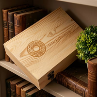 Coffret à monnaie en bois personnalisé, anti-poussière et anti-humidité, en pin, pour 100 pièces.