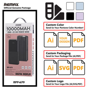 Banque d'alimentation Remax 10000mah <span class=keywords><strong>Chargeur</strong></span> portable avec câbles intégrés Charge rapide 22.5w USB-C Entrée/Sortie Batterie externe de voyage - Product Image 2