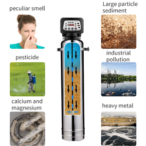 Tự động làm mềm nước thép không gỉ trung tâm máy lọc nước cứng làm mềm nước loại bỏ Canxi magiê với nhựa trao đổi - Product Image 3