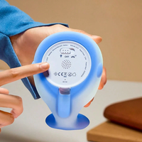 Veilleuse en silicone en forme de baleine, contrôle tactile doux, rechargeable par USB, lampe de chevet à bruit blanc pour chambre de bébé