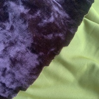 Tissu uni KS en velours respirant tricoté chaîne 92% polyester 8% élasthanne, résistant à l'eau et anti-boulochage, pour robes, vêtements de nuit et ameublement