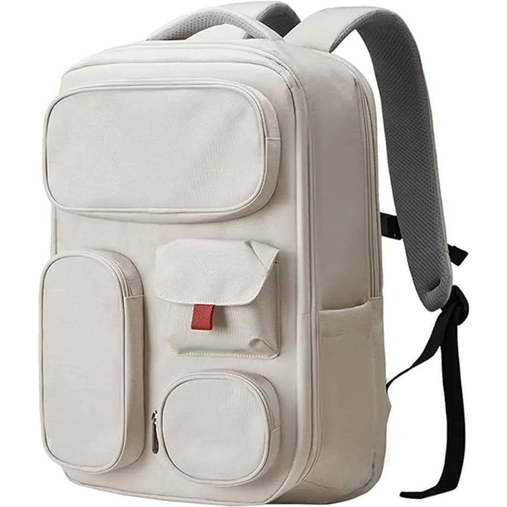 Slim Travel Business Backpack Gifts Men Women Water Resistant College School Laptop Computer Bag Custom White Design Backpack