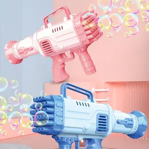 JM Rocket Bubble Toys Boom Bubble Gun 32-Loch-Gatling Big Bubble Gun Maschine für Erwachsene Kinder