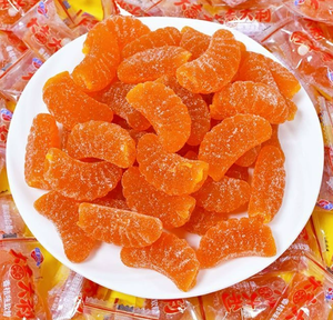 Gummies di frutta all'arancia di mais snack nostalgici caramelle nuziali al gusto di mais glutinoso nero - Product Image 2
