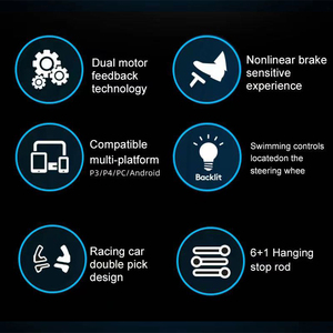 Chức Năng Mới 4 Trong 1 Rung <span class=keywords><strong>Racing</strong></span> Chỉ Đạo Phổ Chơi Game Ban Chỉ Đạo Wheel Cho PC Trò Chơi Máy Tính - Product Image 4