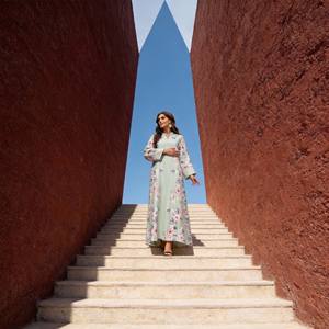 Vestido Abaya de Poliéster Estampado Personalizado Elegante de Alta Calidad al por Mayor para Mujeres Musulmanas, para Eventos Nocturnos - Product Image 2