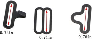 Sets Length Inch Adjustable Bow Tie Hardware <b>Clip</b> Set <b>Hook</b> Fastener Uniform Collar Adjuster For Tie Fastening Strap - Product Image 2