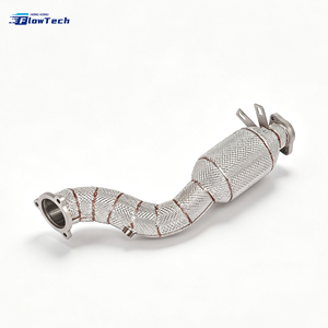 Kit de collecteur d'échappement Flow Tech en acier inoxydable 304 pour Mercedes C200 W204 M271 1.8T, haute performance, Euro 5, 200 cellules, 1,5 mm - Product Image 2