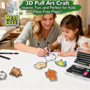 Kit Artistico 3D Aqua Puffs Animali della Giungla in Schiuma Fai-da-Te per Bambini - Unisex Età 4-10 Confezione in Scatola Facile Divertente Senza Disordine - Product Image 2