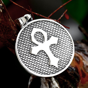 Colgante de ojo de <span class=keywords><strong>Horus</strong></span> egipcio de acero inoxidable 316L para hombre, <span class=keywords><strong>amuleto</strong></span> egipcio, colgante redondo para hombre, joyería clásica, novedad de moda de 2017 - Product Image 5