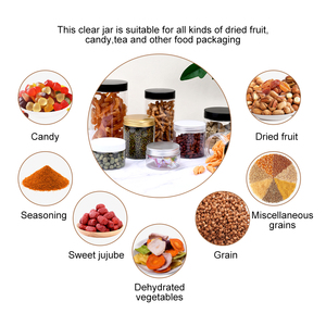 Contenitori Vuoti in Plastica per Alimenti 30ml 50ml 100ml 120ml 200ml 250ml 500ml 4oz 8oz Barattoli in PET Trasparente o Ambrato con Coperchi - Product Image 6