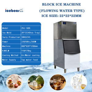 Machine à glaçons pour poissonniers 500 kg/24h Machine à glaçons commerciale pour marché aux fruits de mer - Product Image 2