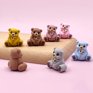 Baby Teething <b>Beads</b> Bear Shape <b>Silicone</b> Food Grade 0 24 Months Unisex Soft Toy - Product Image 4
