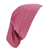 Gorro cilíndrico malayo de seda de leche monocolor personalizable para mujer, capa base de alta elasticidad, pañuelo árabe para la cabeza