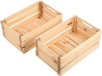 Caisses en bois personnalisées pas chères en gros, caisses de rangement en bois pour fruits et légumes à vendre
