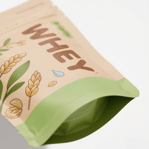 מותאם אישית רוכסן לעמוד pouch שקית חלבון אבקת אריזה שקית מזון ידידותי לסביבה שקיות אלומיניום - Product Image 5