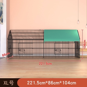 Poulailler en métal, cage à poulet pliable pour 6 poulets, parc canard, lapin et chat avec couvercle résistant aux intempéries pour l'extérieur, l'intérieur - Product Image 2