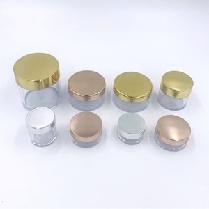 Pot à crème en plastique de luxe avec couvercle doré, 5g, 10g, 15ml, 1oz, 50ml, 2oz, 4oz, 8oz – Contenants cosmétiques vides en acrylique pour poudre - Product Image 3