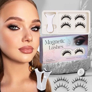 ऐप्लिकेटर के साथ पूर्ण दृश्य उन्नयन चुंबकीय पलकों को देखने के लिए क्लिक करें, फिर से उपयोग करने योग्य कोई गोंद की आवश्यकता नहीं है जो पहनने और हटाने के लिए आसान है - Product Image 2