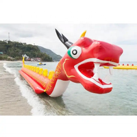 Bateau gonflable tractable CT001 Dragon Boat, bateau banane, pour sports nautiques d'été chinois, en PVC, capacité 100-500 kg