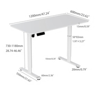 Bureau de jeu ergonomique à hauteur réglable facilement, moderne, pour le bureau et l'étude, bureau debout et assis pour la maison et le bureau