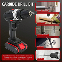 Ensemble de perceuses sans fil portables de haute qualité, perceuses à percussion sans fil à batterie, kits de tournevis électriques pour la maison, pour le bricolage